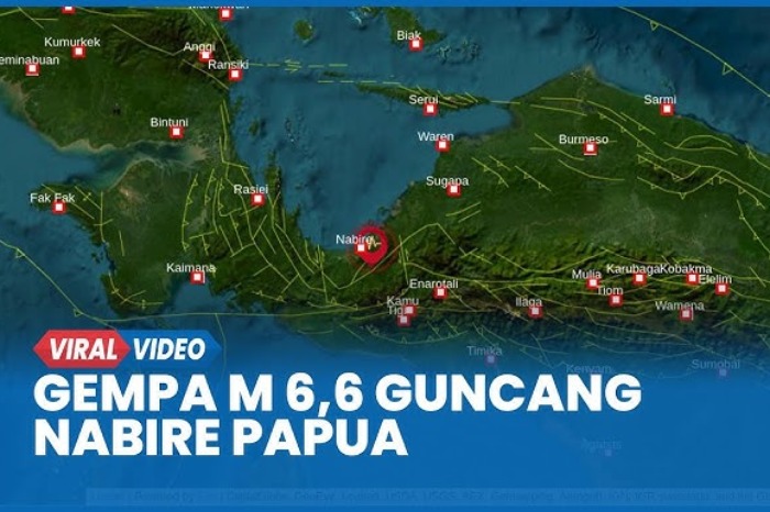 BMKG Analysis Cause of Shallow M 65 Earthquake Strikes Nabire Central Papua